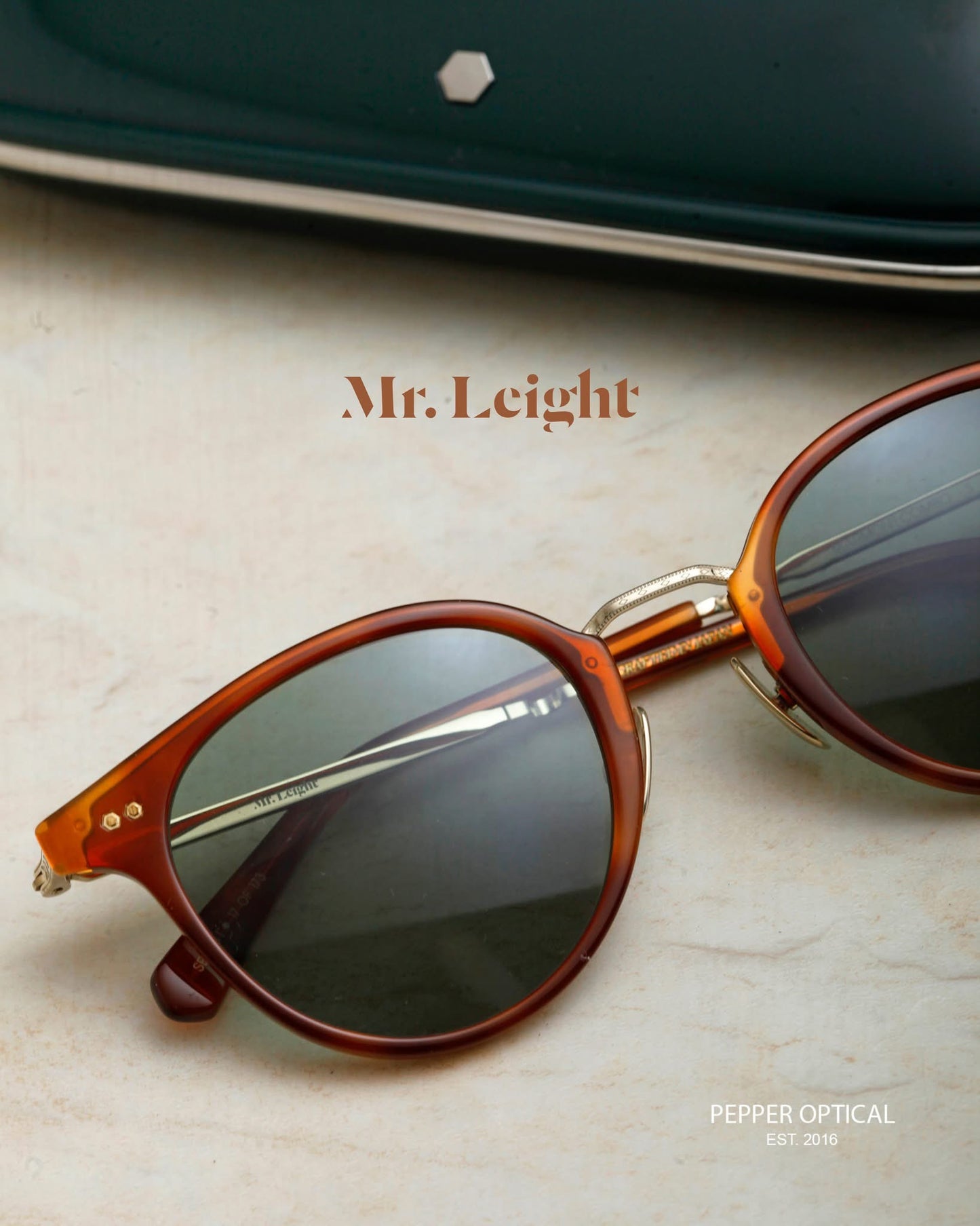 Mr. Leight Marmont Combo C 珊瑚花鏡臂 中金眼鏡究極改良
