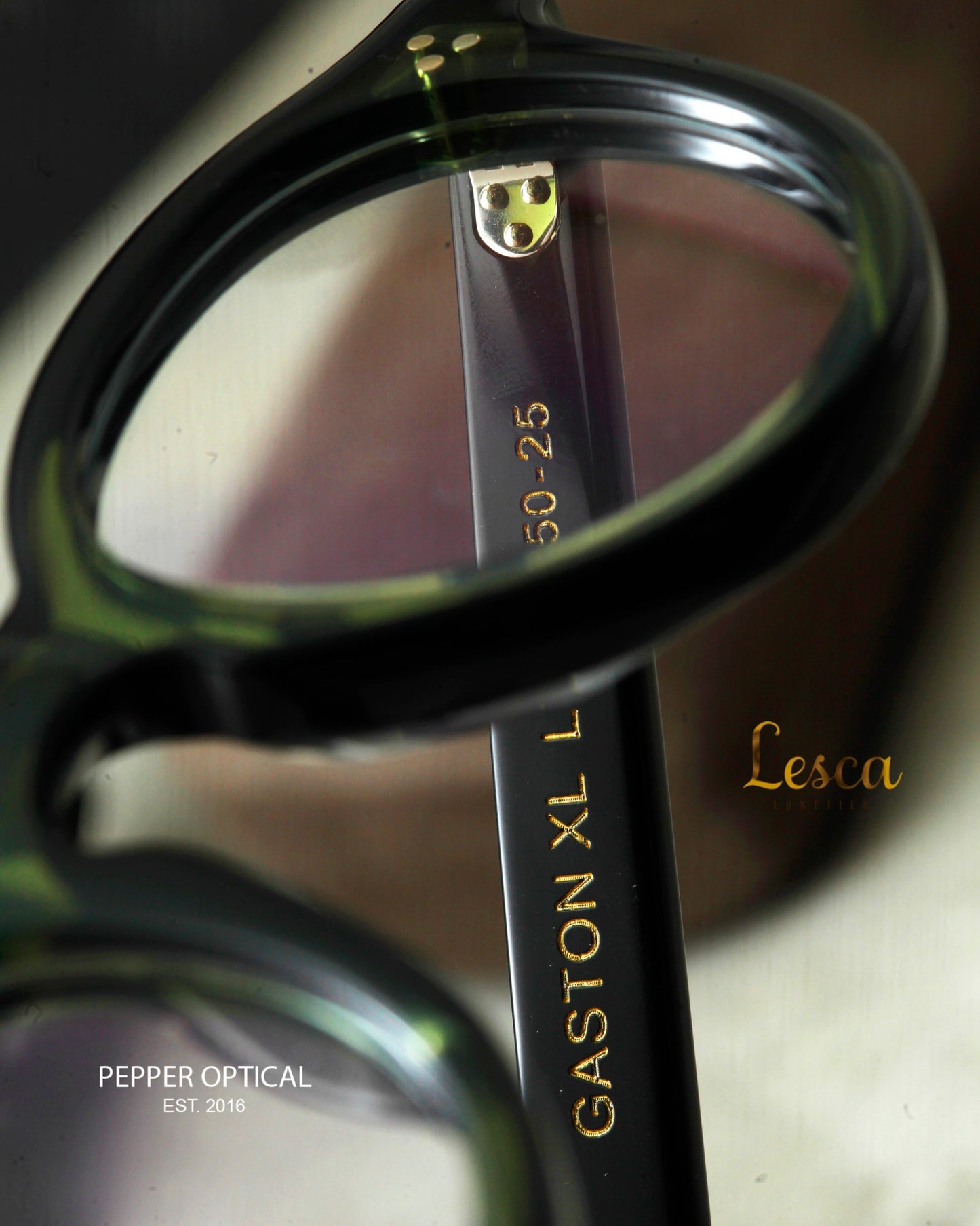 Lesca Lunetier Gaston XL 立體板材透視綠鏡