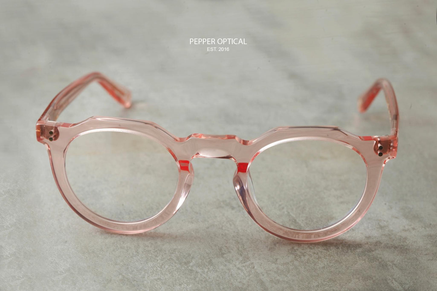 Lesca Lunetier Picas(XL) 透粉色法國皇冠眼鏡