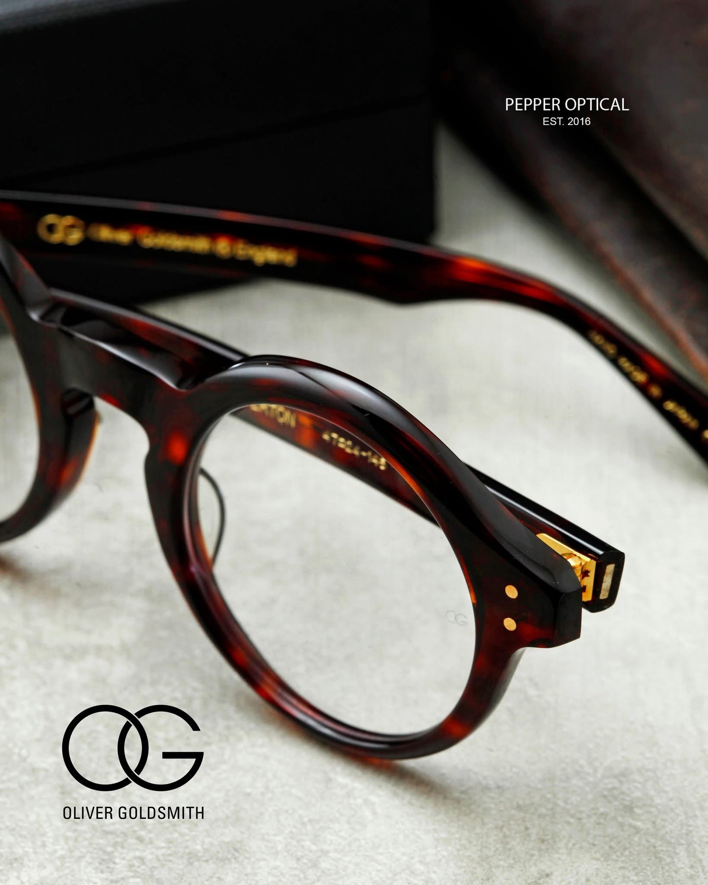 OLIVER GOLDSMITH - SHEPPERTON 松重豐之愛鏡 玳瑁色