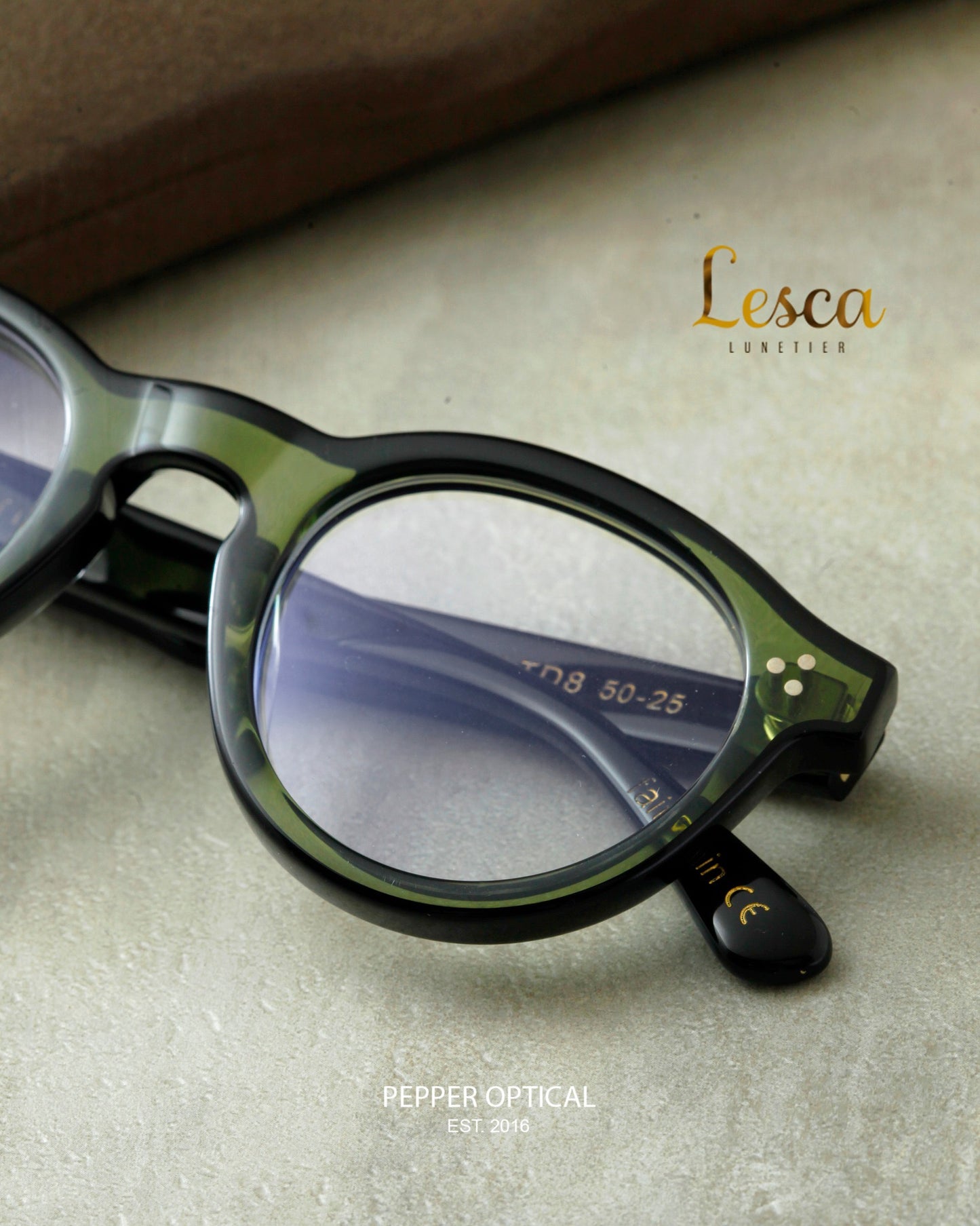 Lesca Lunetier Gaston XL 立體板材透視綠鏡